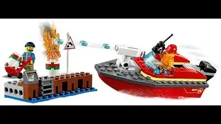 Cam Builds Lego City Set 60213 Dock Side Fire Full Build