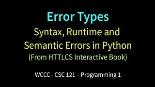 Python Error Types