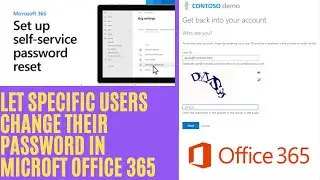 Let specific users change their password in Microsoft 365 | Enable self-service password reset| 2023