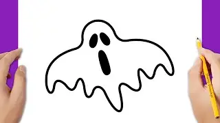 How To Draw A Halloween Ghost Easy - Halloween Drawing