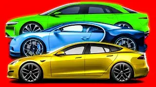 Bugatti Chiron VS Tesla Model S Plaid VS Lucid Air Sapphire