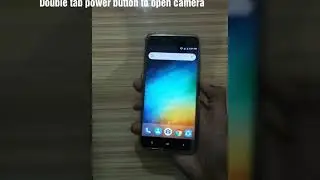 Double tab power button to open CAMERA in MI A1