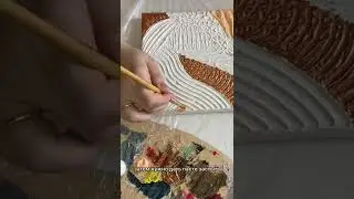 Интерьерная картина текстурной пастой 🎨