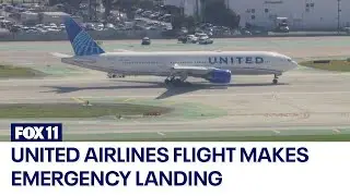 United Airlines plane makes emergency landing at LAX