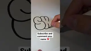 HOW TO DRAW BUBBLE LETTERS 🤩 #shorts #art