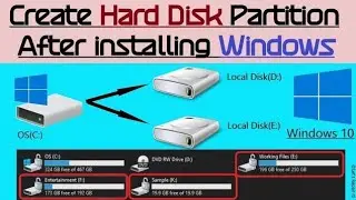 How to Create Partition in Windows 11 | Partition Hard Drives | How To Make Partitions In Windows 11
