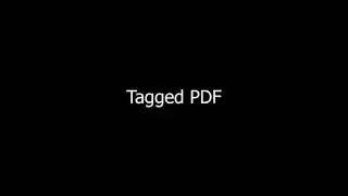 Tagged PDF