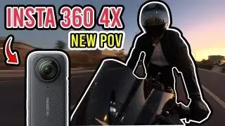 Trying the new insta 360 X4 on my motorcycle! (Cfmoto 450)