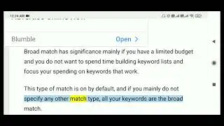 What are keyword matching options in Google Ads