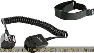 Movo Photo FC20C Heavy-Duty TTL Off-Camera Flash Shoe Cord for Canon EOS 600EX-RT, 430EX, 320EX, 27