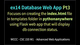 ex14 Database Web App Pt3