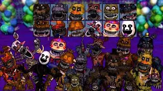 FNaF World - FNaF4 Animatronics (Mod)