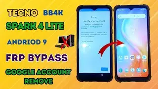 Tecno spark 4 / Lite frp bypass | Tecno BB4K google account remove without PC