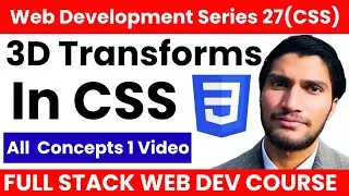 Mastering CSS 3D Transforms: Step-by-Step Guide | Web Development Mastery Course By Mbs Coding # 27