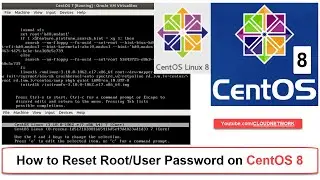 How to Reset Root/User Password on CentOS 8 | Resetting a Forgotten Root Password in CentOS 8 - 2020