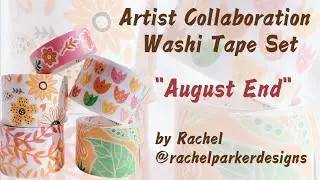 August End Washi Tape Set by @rachelparkerdesigns | Artist Collaboration Washi Tapes