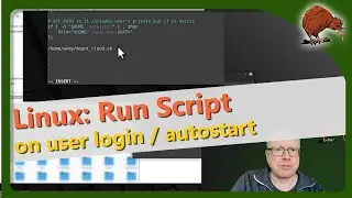 Linux: Execute script on login