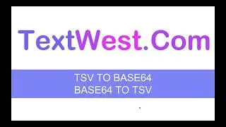 How to convert Base64 to TSV and TSV to Base64