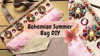 How to make 🌴 BOHO Summer Beach Bag TUTORIAL🌴 | Tropical | Bali Vibes || ✨The Color of Space