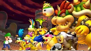 New Super Luigi U Deluxe - Luigi vs. All Koopalings & Bowser