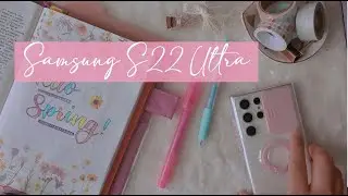 Samsung Galaxy S22 Ultra | Unboxing | Set-up | 100X zoom | Phantom White | aesthetic