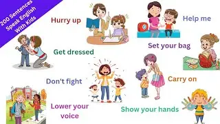 Speak English With Kids | Spoken English for kids | Daily use English sentences