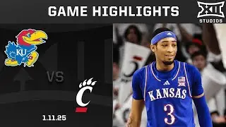 #11 Kansas vs. Cincinnati Game Highlights | 2024-25 Big 12 Men’s Basketball