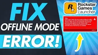 Fix Rockstar Games Launcher Offline Mode Error Could not establish connection