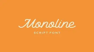 Monoline Script   Font Font Free Download