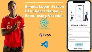 Simple Login Screen UI in React Native and Expo (using VsCode)