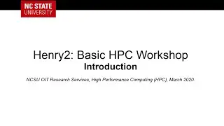 Henry2: Basic HPC Workshop: Introduction