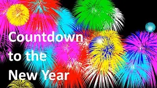 New Year Countdown Clock, with Animated Fireworks