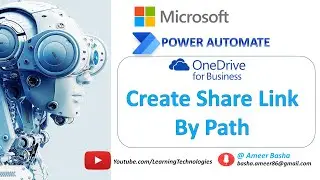Power Automate Desktop || OneDrive for Business - Create Share Link by Path