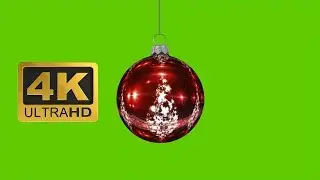 Christmas Ball 3D Animation - Green Screen Effects 4K