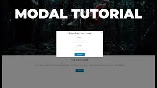 How To Create A Modal In Javascript and CSS