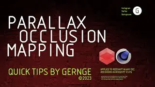 Gernge Quick Tips - Parallax Occlusion Mapping | Cinema 4D Redshift