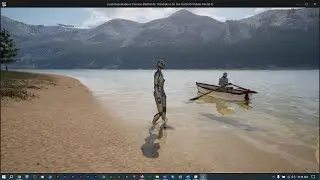 Unreal 5 small boat animations. The rowing is driving the water physics | UE4 UE5