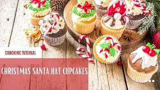 Christmas Santa Hat Cupcakes