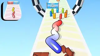 Gummy Worm Go! ​- All Levels Gameplay Android,ios (Part 27)