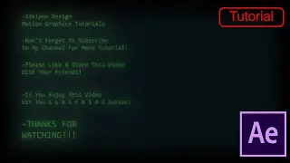 Hacker Screen Effect   After Effects Tutorial