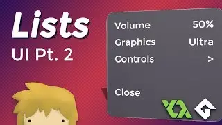 Options List / Settings Menu  |  GameMaker Studio 2  [ UI Series: Part 2 ]