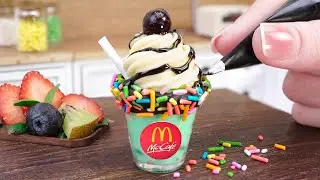 Awesome Miniature McDonald Shamrock Shake Idea | So Tasty Tiny Dessert Recipe | Miniature Cooking