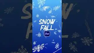 Create Snowfall Effects this Winter in After Effects #tutorial