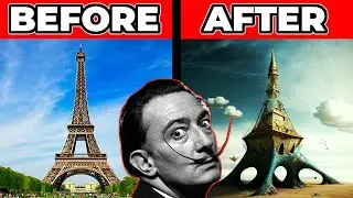 DALI Surrealist Style Applied to Iconic Architecture