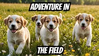 Puppy Playtime GONE WILD in Grassy Field Adventure