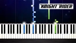 Knight Rider Theme - Piano Tutorial by PlutaX