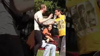 Brave man rescues a woman at the park part 3 #shorts