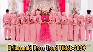 Model baju bridesmaids dress 2024 trend tiktok