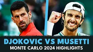 Novak Djokovic vs Lorenzo Musetti: The Rematch | Monte Carlo 2024 Highlights