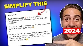 How To Setup YouTube Descriptions THE RIGHT WAY 2024 👀 (increase views & revenue)